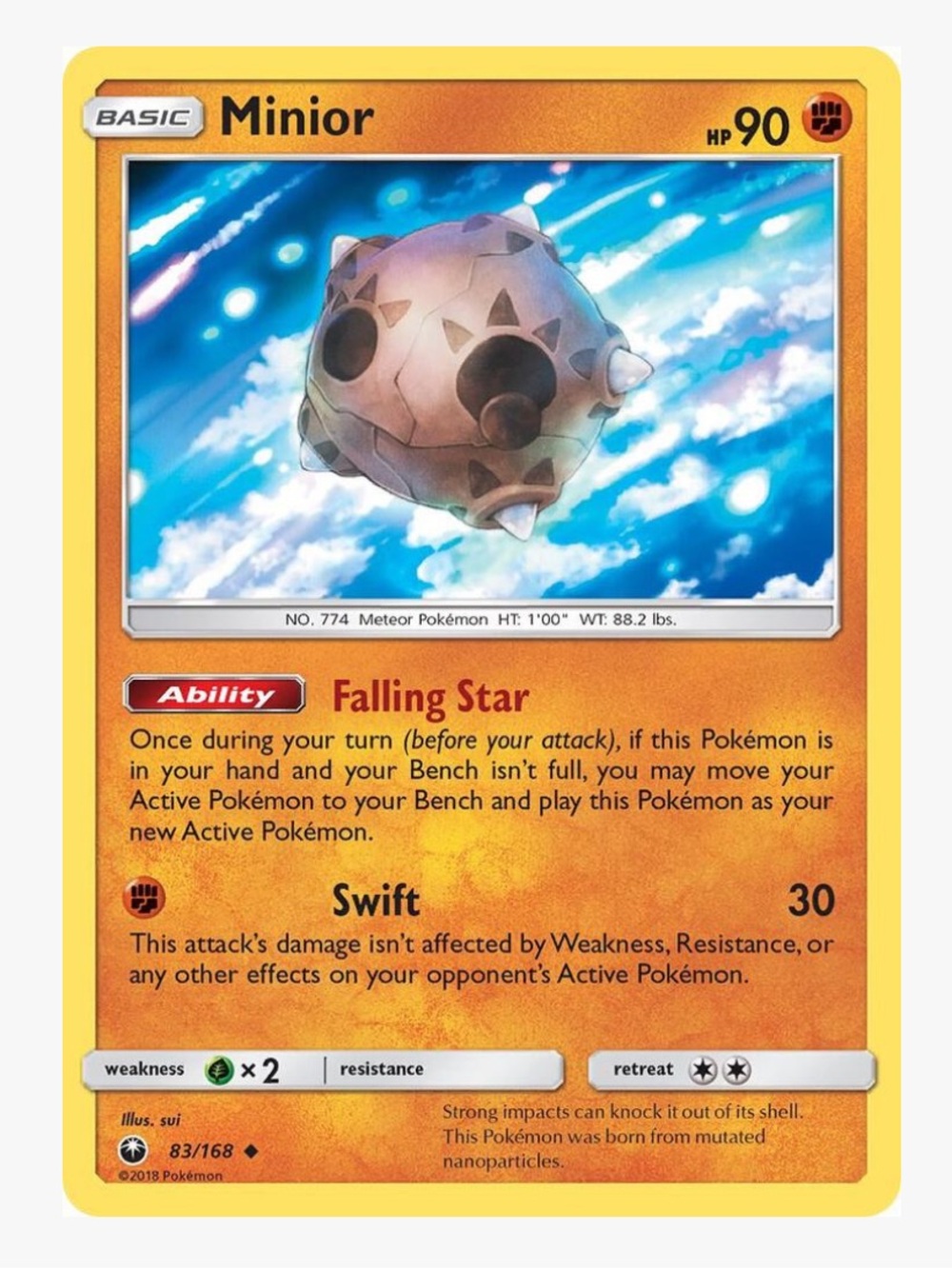 Minior SM Celestial Storm Pokemon Trading Card